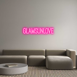 Custom Neon Sign GLAMSUNLOVE