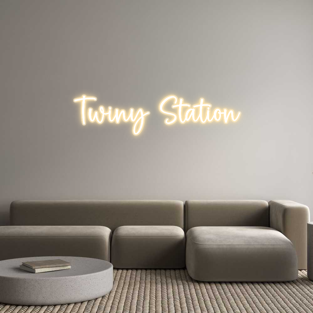 Custom Neon Sign Twiny Station...