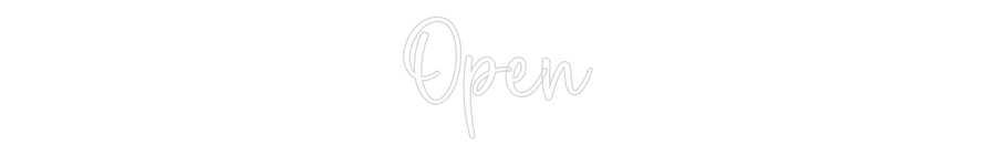 Custom Neon Sign Open