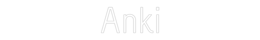 Custom Neon Sign Anki