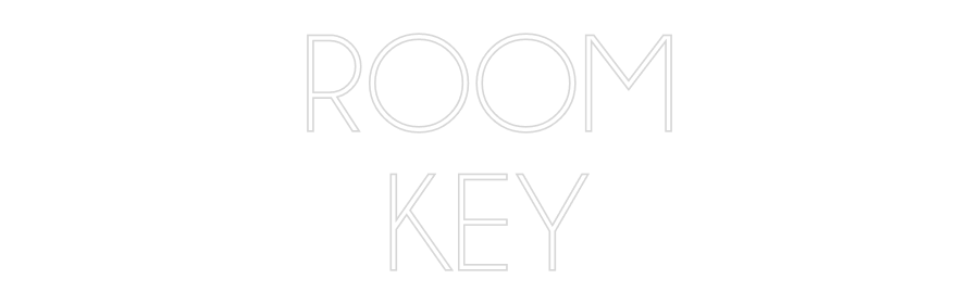 Custom Neon Sign ROOM
KEY