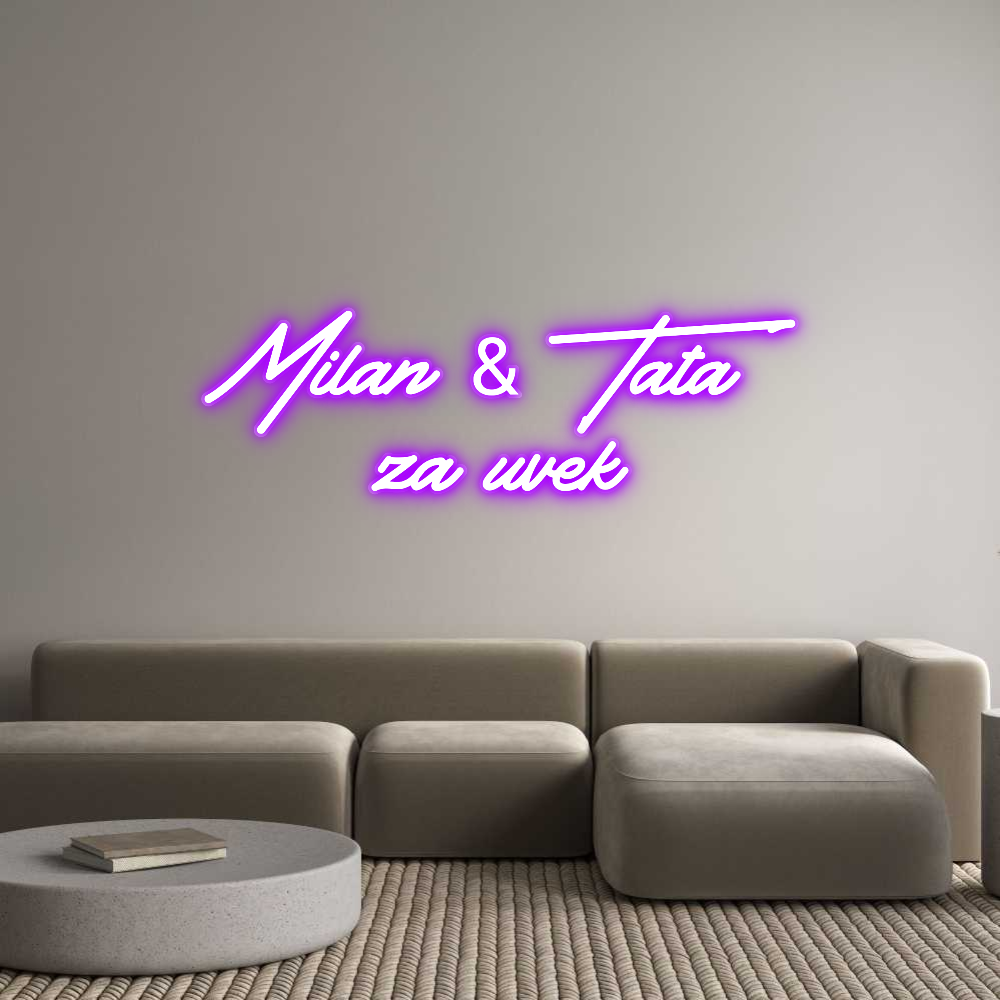 Custom Neon Sign Milan & Tata
...