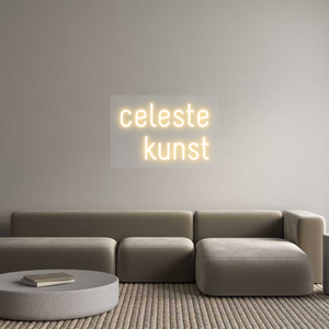 Custom Neon Sign celeste
kunst