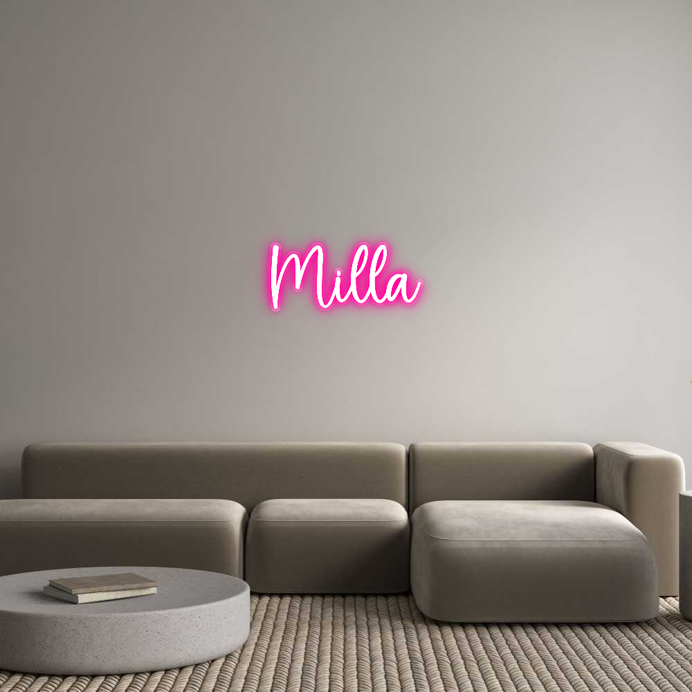 Custom Neon Sign Milla