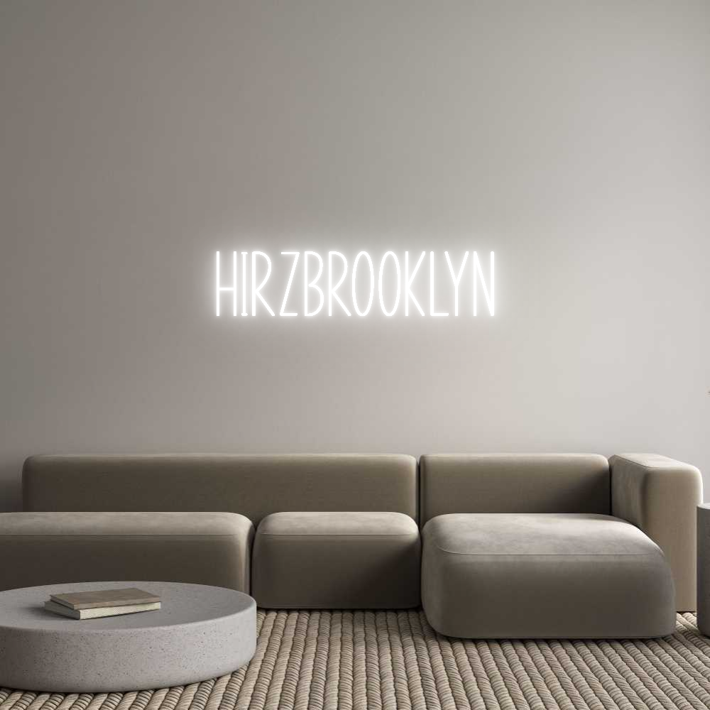 Custom Neon Sign HIRZBROOKLYN