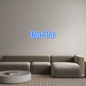 Custom Neon Sign Dart Bar