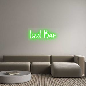 Custom Neon Sign Lind Bar