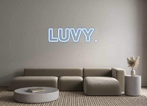 Custom Neon Sign luvy.