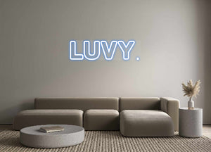 Custom Neon Sign luvy.