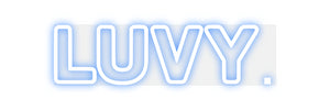 Custom Neon Sign luvy.