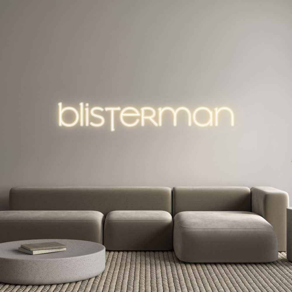 Custom Neon Sign BLISTERMAN