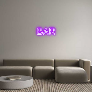 Custom Neon Sign BAR